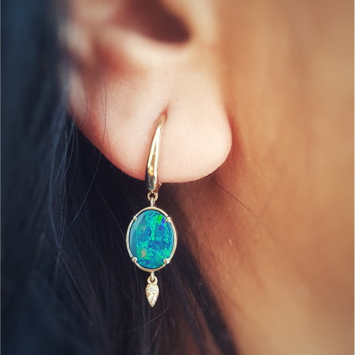 Petite Opal Earrings