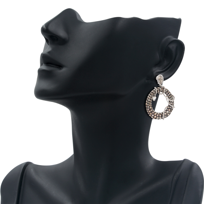 Unique Brown Diamond Earrings
