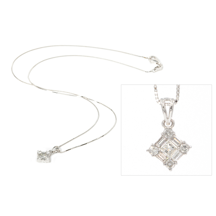 Petite Diamond Pendant Necklace